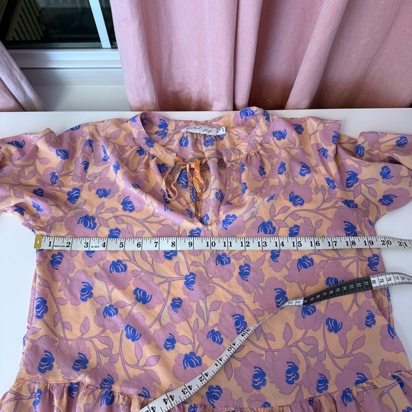 Petal and Pup Carlton Floral Boho Dress Orange Pink blue US 8 - Picture 9 of 9